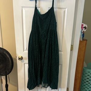 Torrid Black & Green leopard print Dress